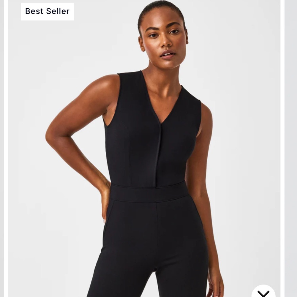 Spanx The Perfect Jumpsuit-Small Petite-Blk-NWOT - Picture 4 of 8